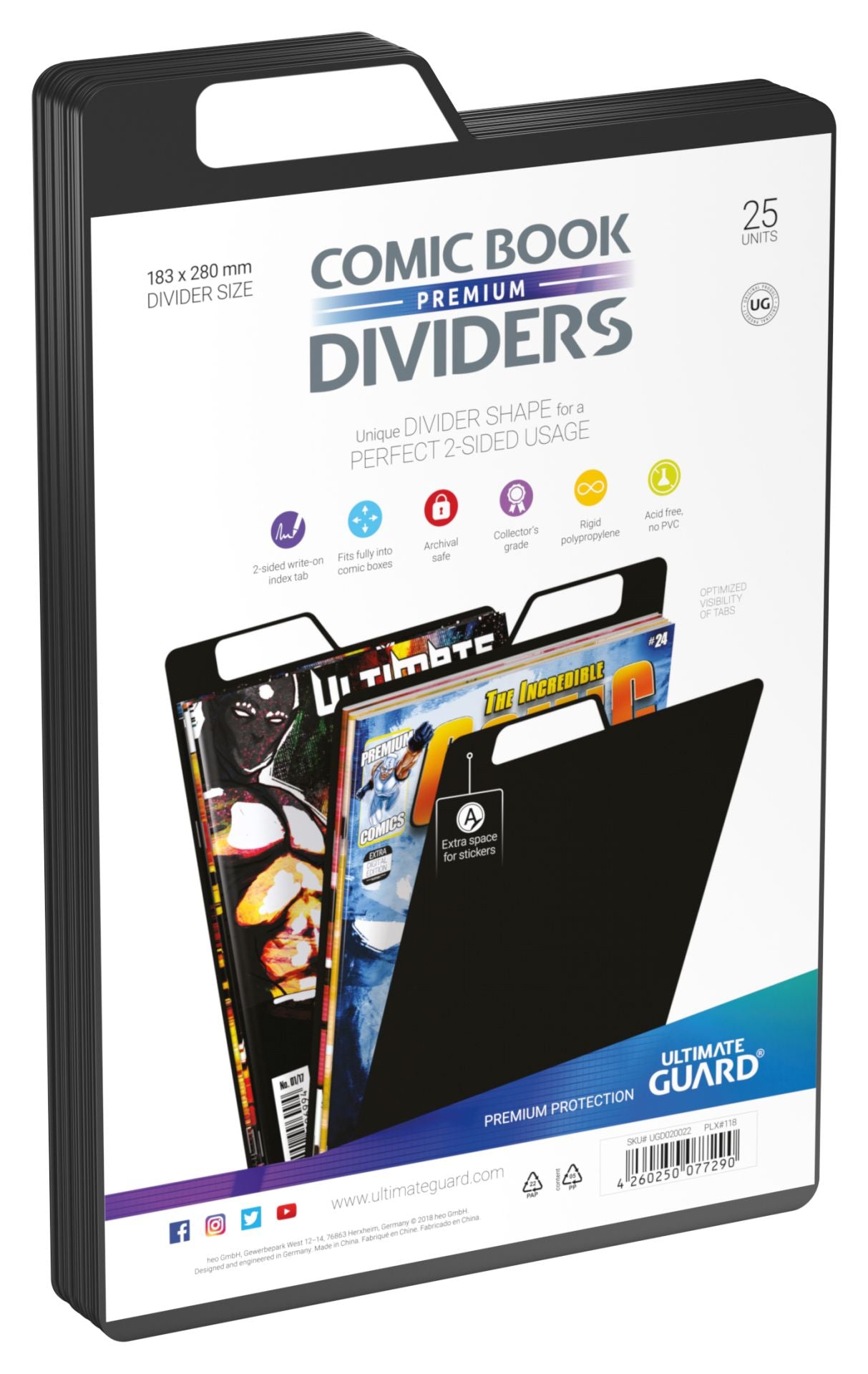 Ultimate Guard Comic Divider - BLACK
